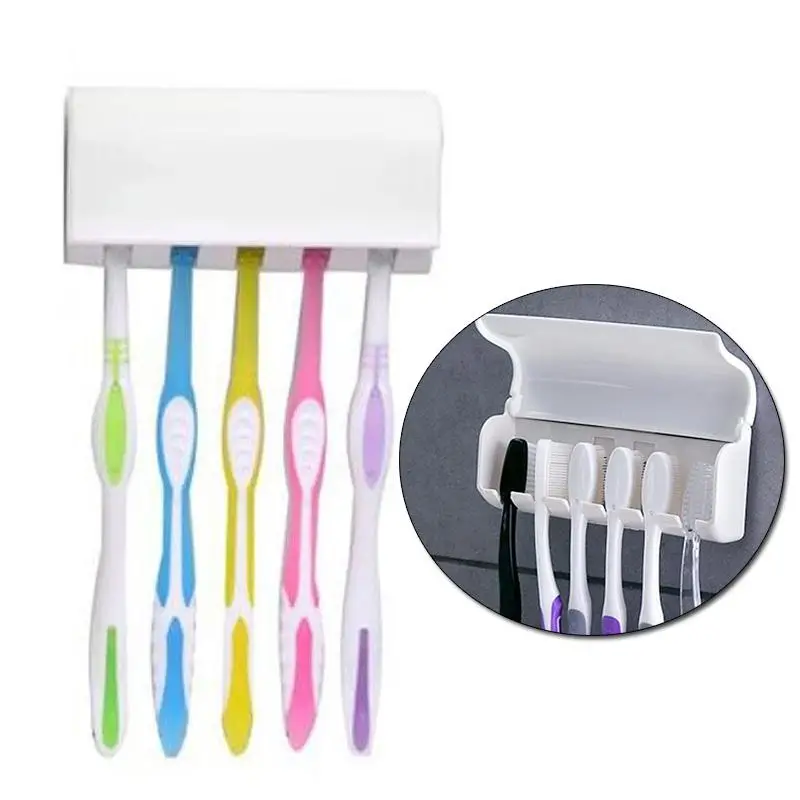 Bathroom Toothbrush Holder Bathroom Accessories Toothbrush Case Salle De Bain Banheiro Wall Mount Hang Stand Rack Drop shipping