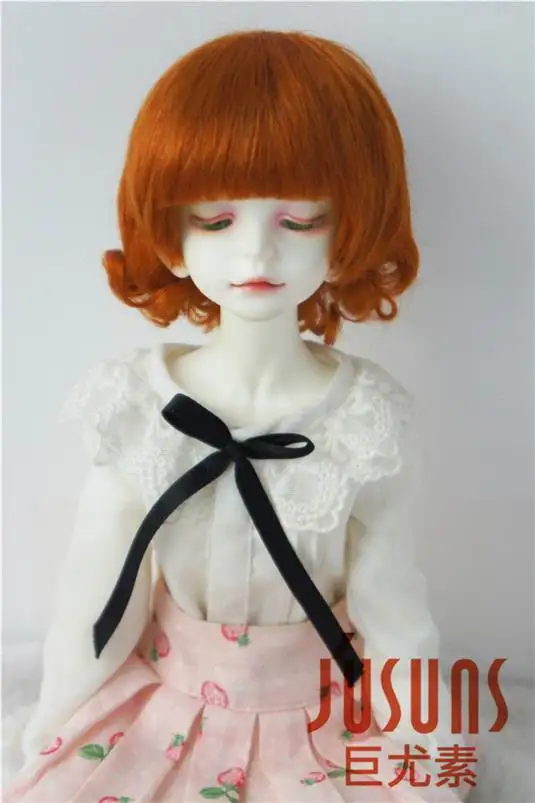 JD268 1/4 MSD мохер кукольные парики SD 7-8 дюймов короткий задник курчавый BJD парик мохер кукла аксессуары