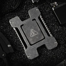 outdoor TC4 multi-functional wallet helmet men's metal card package alloy EDC holder wallet card holder men wallet card