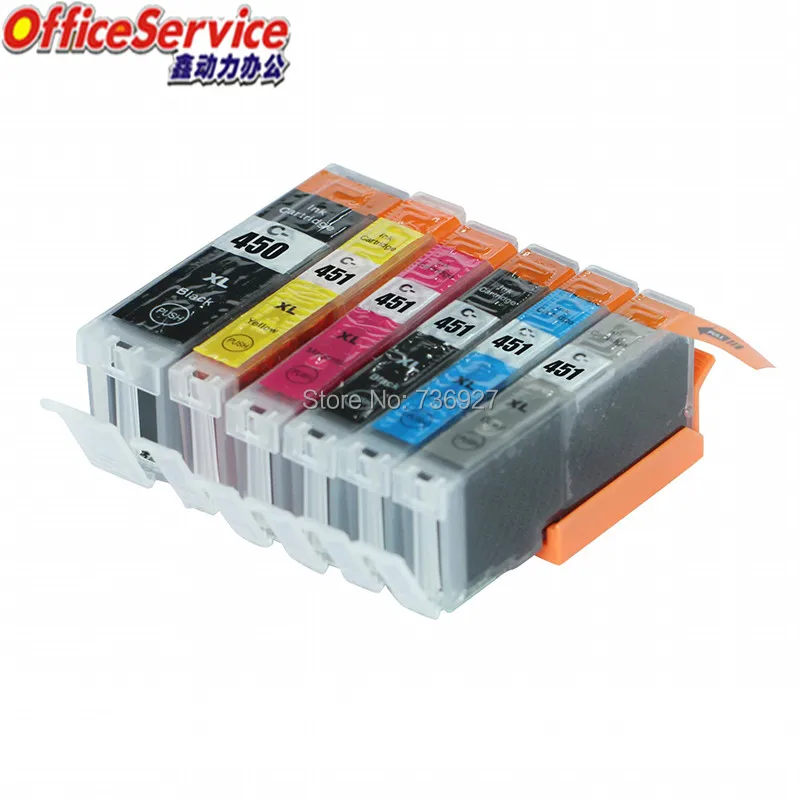 6PK для Φ (PGI450XL PGI 450 XL) совместимый чернильный картридж PIXMA MG5440 MG6340 Ip7240|ink cartridge|compatible