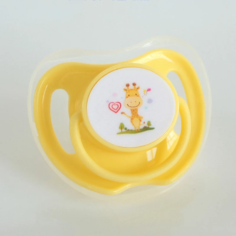 Hot New Baby Round And Flat Nipples Cotton Animals Printing Silicone Pacifiers Safe Food Grade Cute Baby Pacifiers