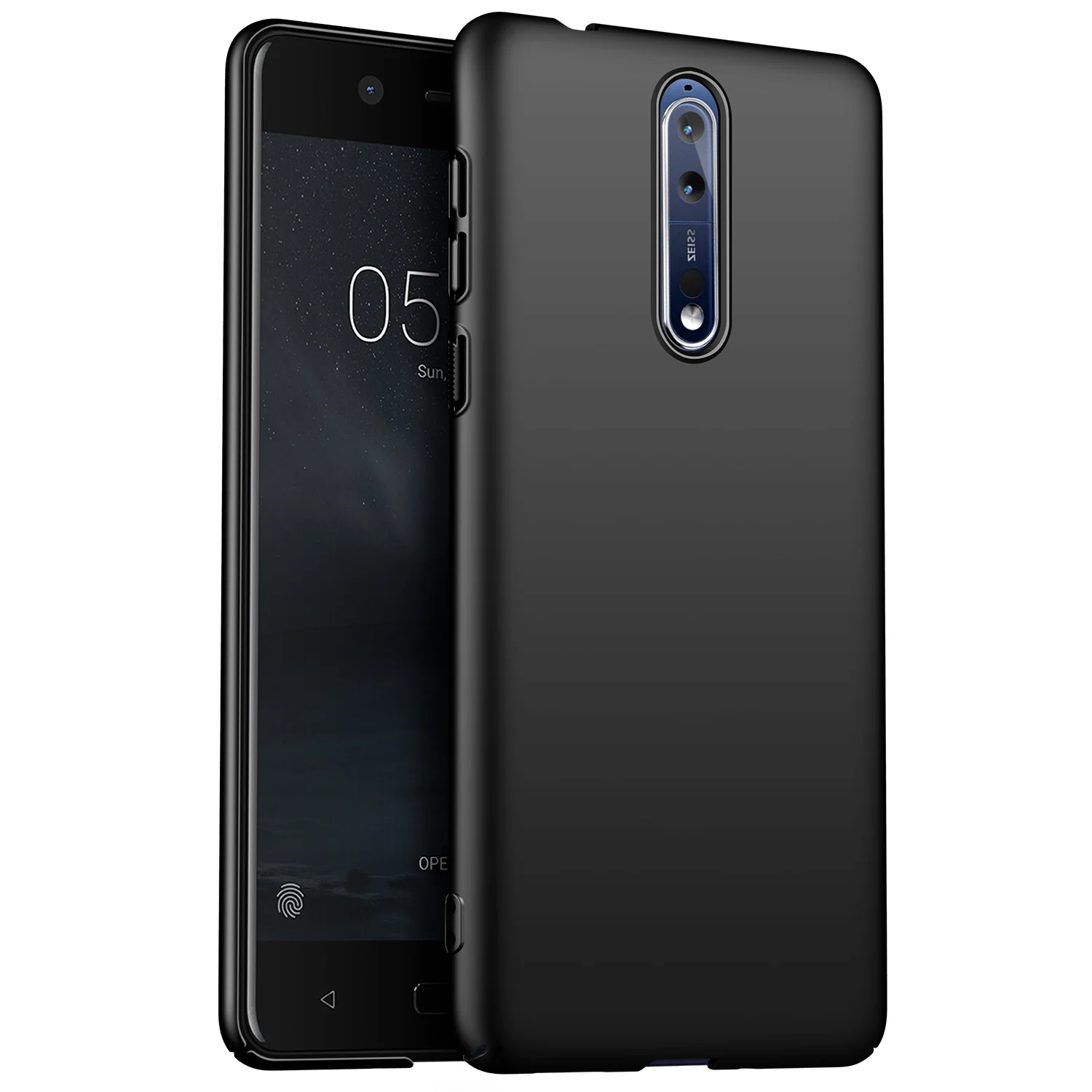 Для Nokia 8 Nokia X6 Nokia 9 Nokia X7 X5 чехол, ультратонкий минималистичный тонкий защитный чехол для телефона задняя крышка для Nokia 7 Plus - Цвет: Black