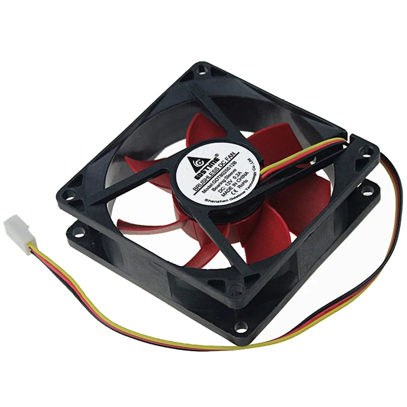 

10pcs Case Fan 80mm 12V 3 Pin 8025 80x80x25mm Computer CPU Cooler Brushless DC Cooling Fans