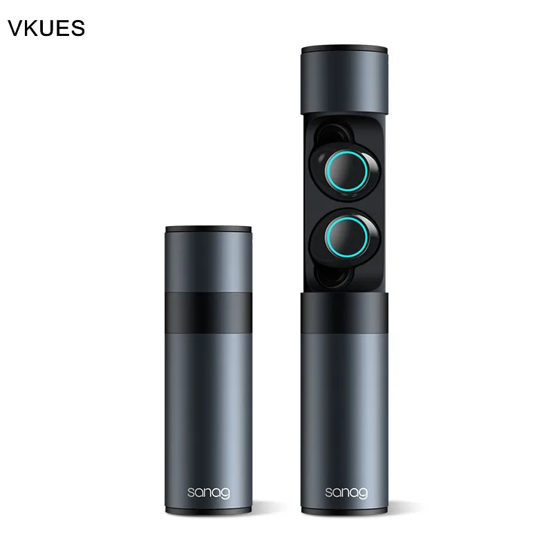 

New TWS5.0 Wireless IPX7 Waterproof Touchpad J1 Wireless Earphones Mini Bluetooth Stereo Earbuds with Cylindrical Charging Box