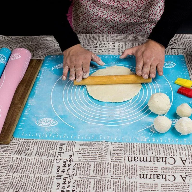 

Silicone Kneading Pads Scale Rolling Dough DIY Baking Mat Sheets