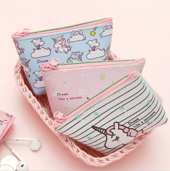 

High-capacity Multi-function Unicorn Cosmetic Bag Travel Toiletry Pouch Women For Cosmetic Jewelry Small Objects Makeup Storage