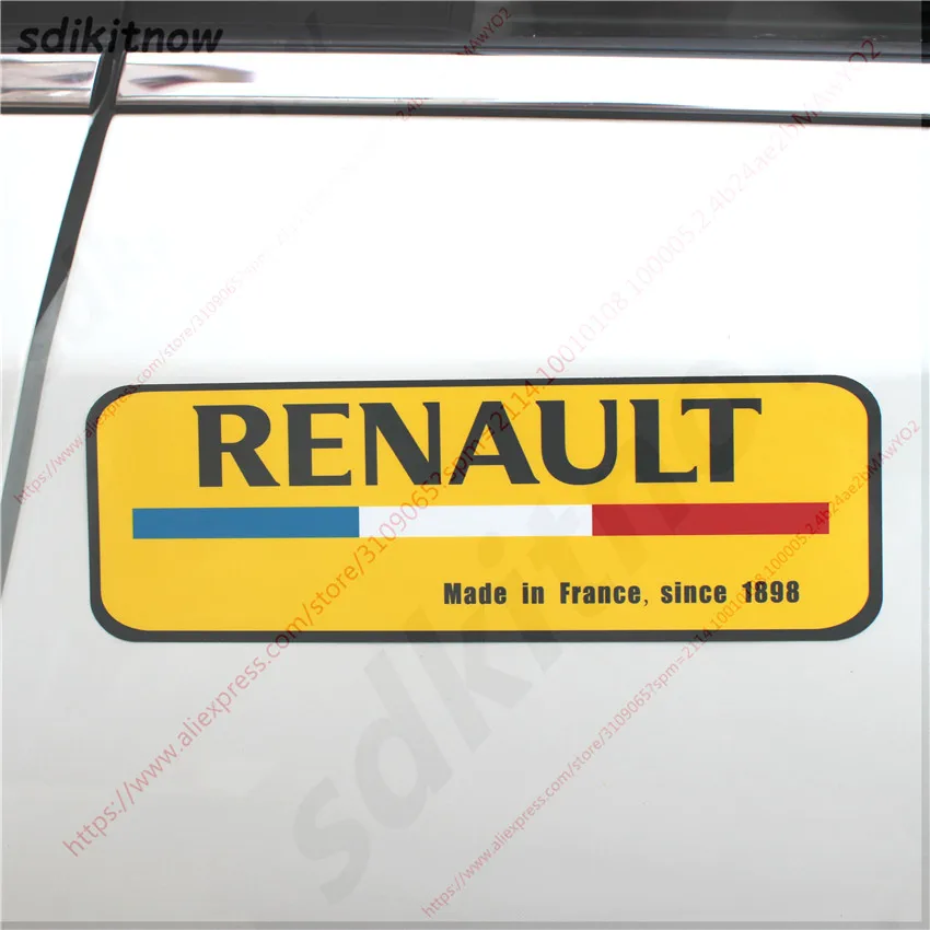 

One piece Made in France Color Car Decal Sticker Styling For Renault Megane 2 3 Scenic Laguna 2 Captur Fluence