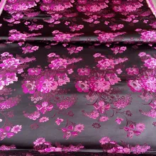 Китайская шелковая парчовая ткань cheongsam подушка с черной спинкой с изображением цветов пиона сливы красного цвета цвет соответствует