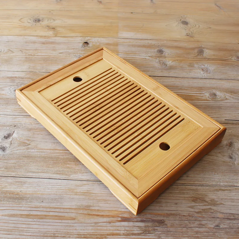 

Japanese Bamboo Tea Plate Tray Kung Fu Tea Set Small Tea Table Household Simple Storage Water Medium