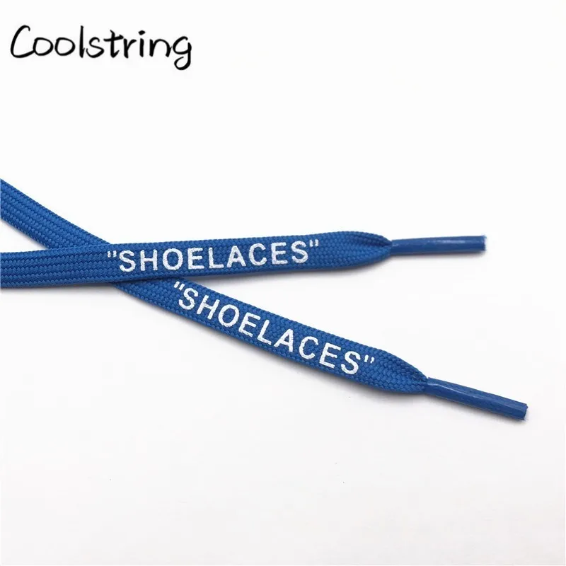Coolstring новые модные шнурки OW, подписанные совместно двухслойные шнурки с шелковым трафаретным принтом «шнурки», напечатанные шнурки для обуви