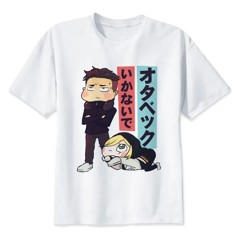 

yuri on ice T-shirts Men Funny modal Short Sleeve O-neck Tshirts Fashion Summer Style Fitness Brand T shirts mr2575