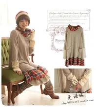Outono inverno vintage xadrez retalhos espanhol vestido curto tunique femme robe de plage crochê vestido amarelo hippie boho mori