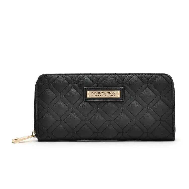 Porte Monnaie Femme Portefeuille Homme женские кошельки Кошелек Portemonnee Carteras Portafoglio Donna Carteras Mujer женские - Цвет: Черный