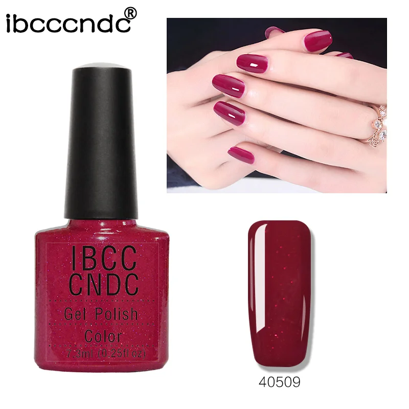 

Brand New IBCCCNDC Nail Gel Polish Colors LED&UV Lamp Curing Varnish Lacquer 79 Colors Available Summer Passion Red 40509