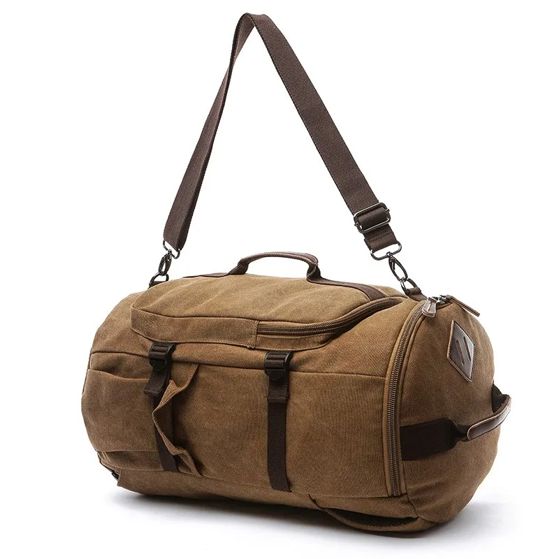  3in1 Vintage Backpack Travel Bag Men Male Backpacks School Bags Large Capacity Back Pack Portable D - 4000076947409