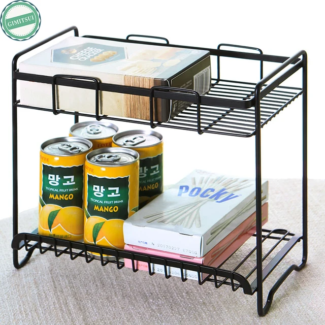 Eisen Regale Rack 2 Tier Regal Regale Küche Speisekammer Lager ... Eisen Regale Rack 2 Tier Regal Regale Küche Speisekammer Lager ...