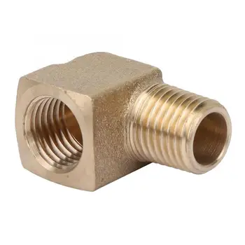 

1/4" Male Female NPT 90 Degree Elbow Brass Pipe Fitting Connector