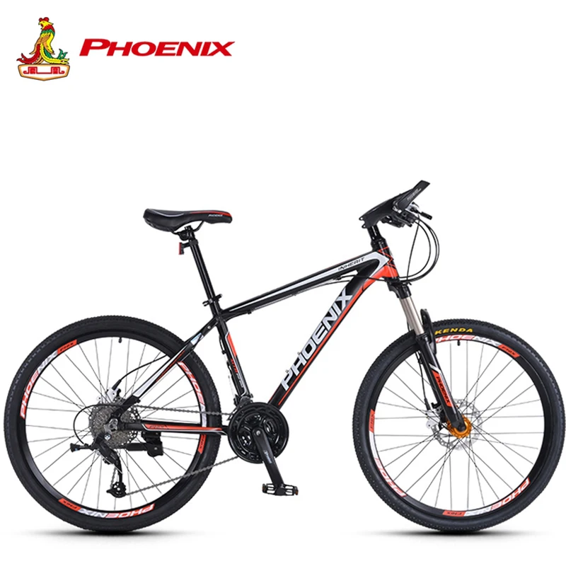 Phoenix Mountain Bike 27 Speed Men Women Steel Bicycle MTB Suspension Microshift Bike Fork Bicycle Adults off-road Cycling Bike