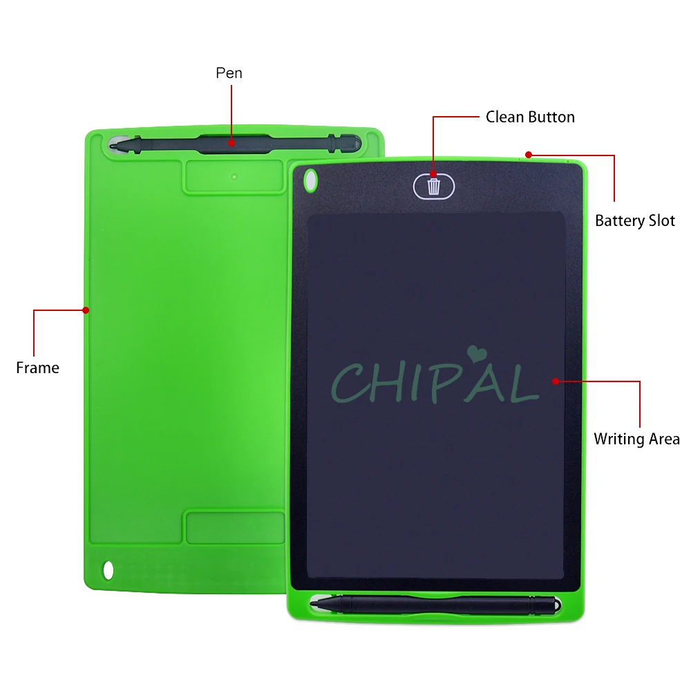 CHIPAL Smart 8,5 дюймов ЖК-планшет для письма цифровые графические планшеты для рисования электронная доска для рукописного ввода+ ручка для детей
