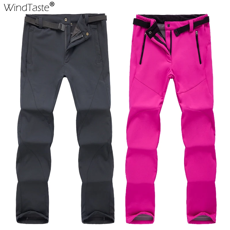 WindTaste мужские и женские брюки для пешего туризма зимние теплые уличные