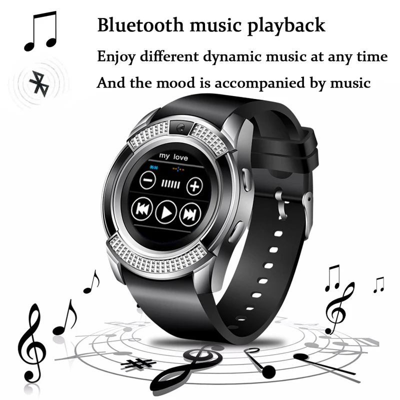 

Men Women Smart Watch WristWatch Support With Camera Bluetooth SIM TF Card Smartwatch For Android Phone Couple Watch WISHDOIT