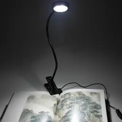 Современные USB светодиодный Регулируемая лампа для чтения Clip-on рядом с кроватью настольные лампы день