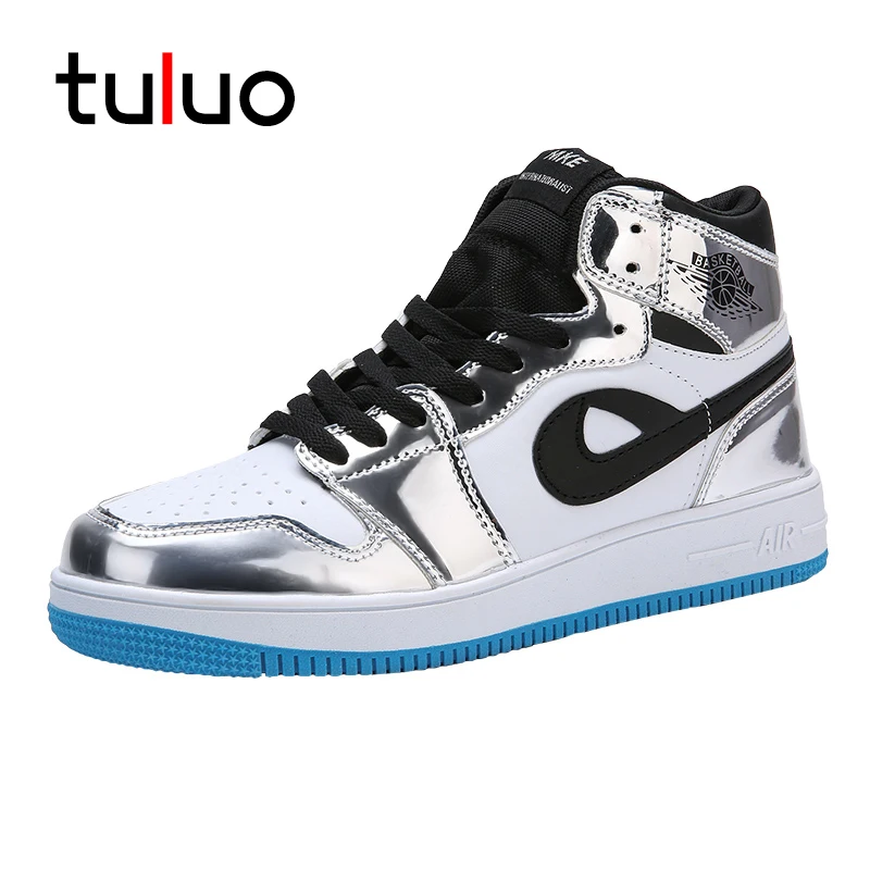 

TULUO Hot Sale New Couple Skateboarding Shoes Outdoor Jogging Walking Men Sneakers High Top Fashion Breathable Gym Trainers