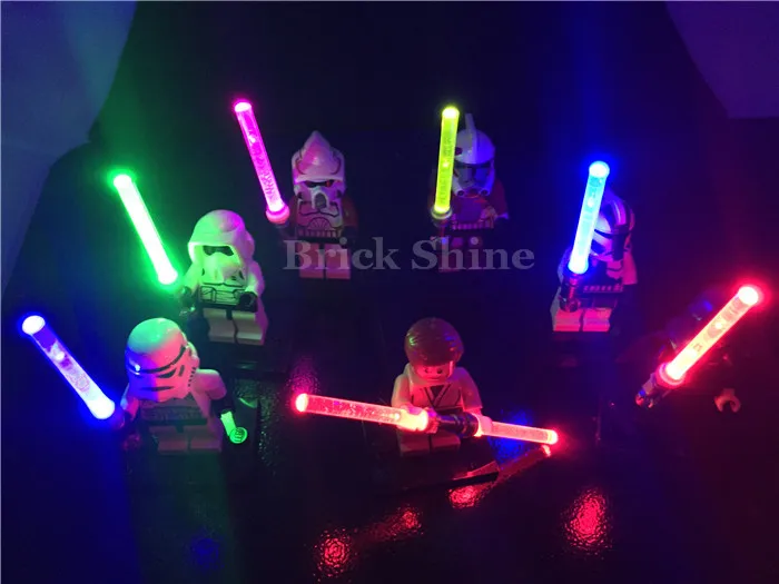 Лего лазерный меч оружие светодиодный доска «сделай сам» игры Детские игрушки охлаждающие осветительные детали с usb-портом, светодиодная подсветка, питание от USB