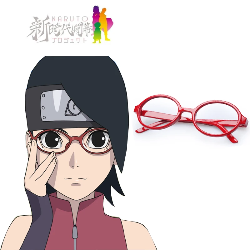 

Free Shipping Boruto: Naruto the Movie Uchiha Sarada Frame Anime Cosplay Accessory
