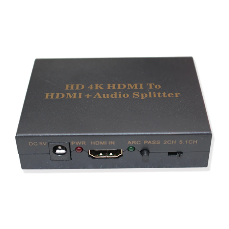 HDMI аудио экстрактор HDMI V1.4 поддержка 4 к* 2 к HDMI аудио spdif конвертер адаптер с адаптером питания для DVD PC PS4