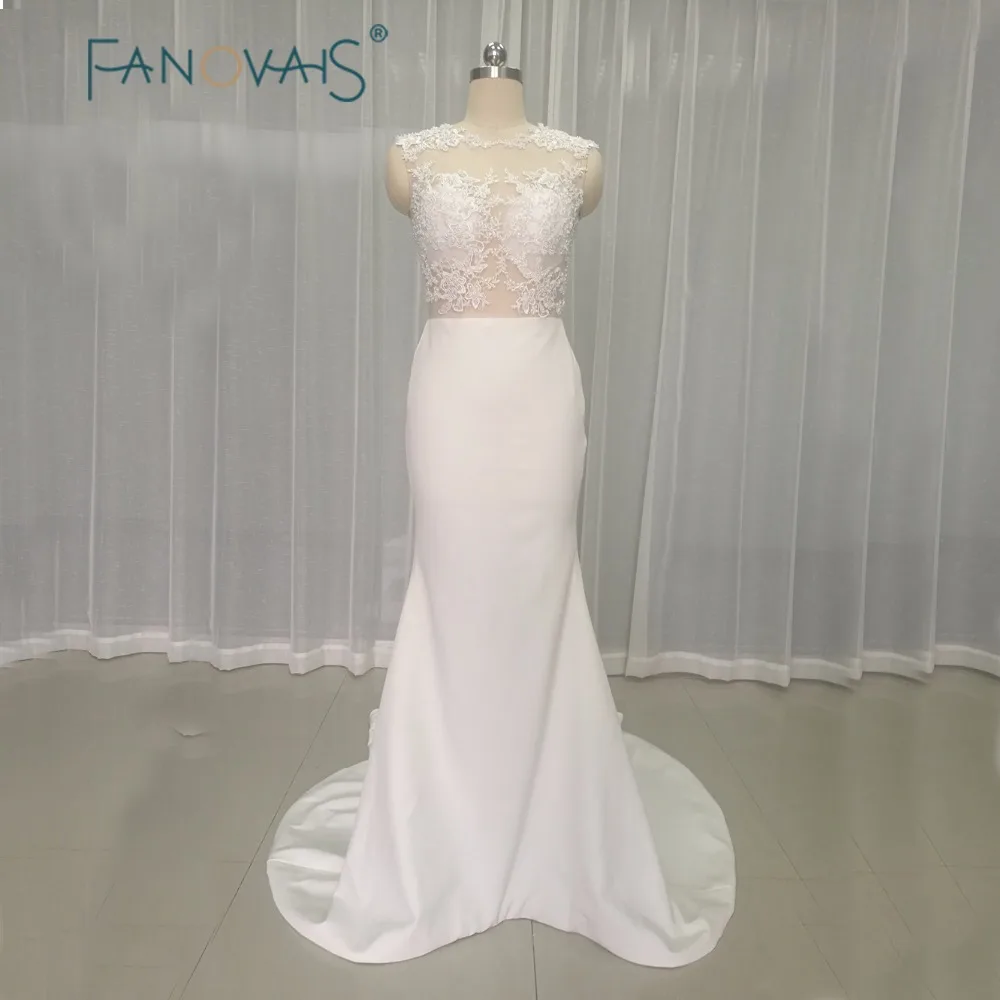 Mermaid Lace Beads Evening Dresses Sexy See through Evening Gowns 2018 Vestido de festa robe de