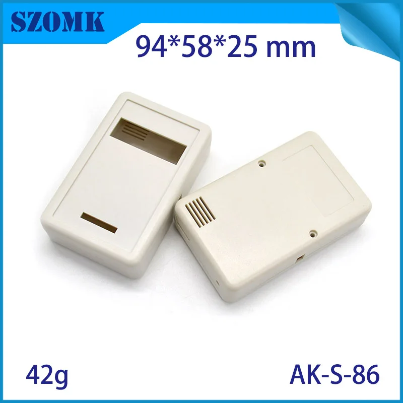 

1 piece, 94*58*25mm handheld abs plastic enclosure for electronics instrument housing case szomk plastic pcb control box