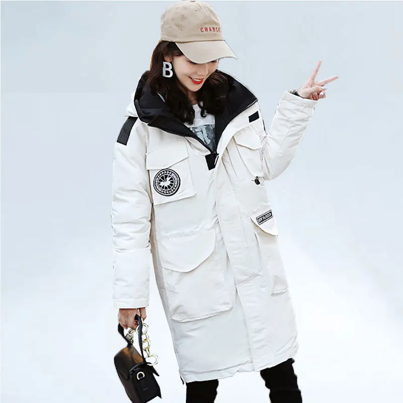 

2019 Winter jacket women Hooded Coat Long Parka Thick Cotton Wadded jacket Woman Loose Casual Warm Winter Coat Outerwear Female