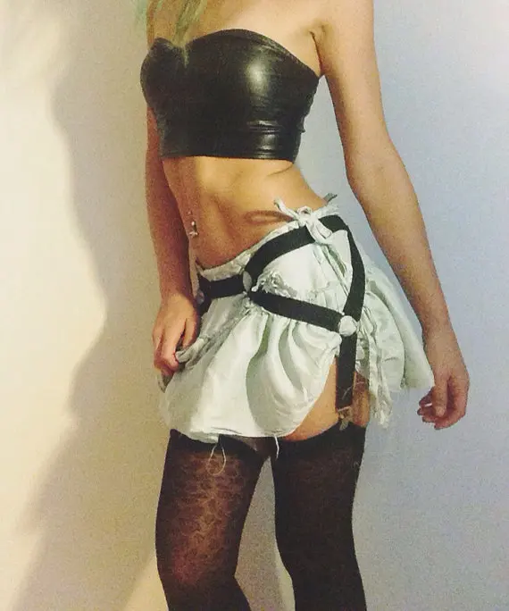 Новинка 2017 пастельный Готический пояс эластичный готический бюст бандаж Рейв