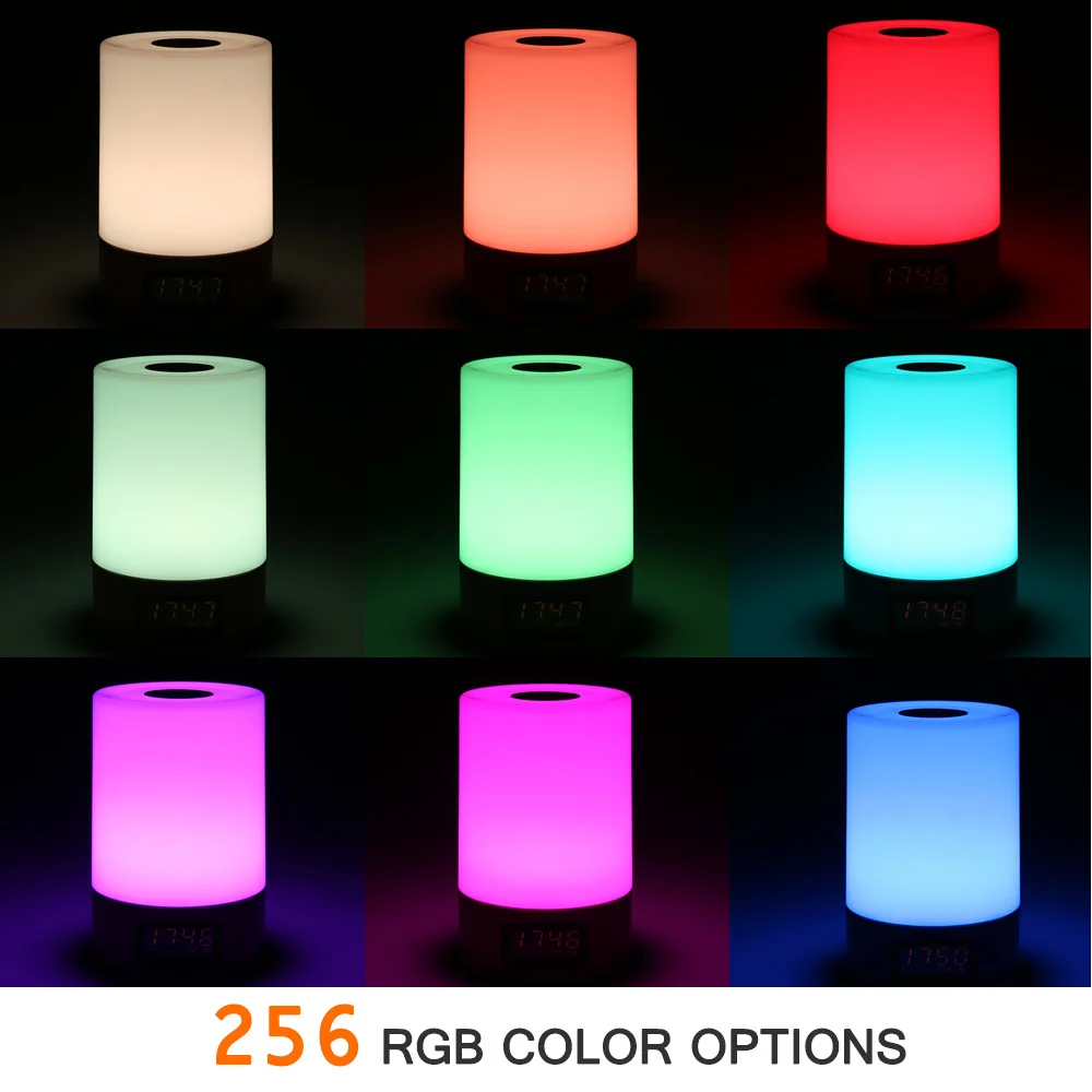 Jiawen Wake Up Light сенсорные Часы светодиодный RGB прикроватная Светодиодная лампа
