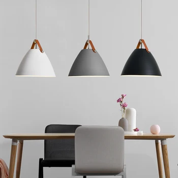 

Modern Pendant Lights Cone LED White Pendant Lamp kitchen dining Room living bar Lighting Hanging Lamp luminaire Light Fixtures