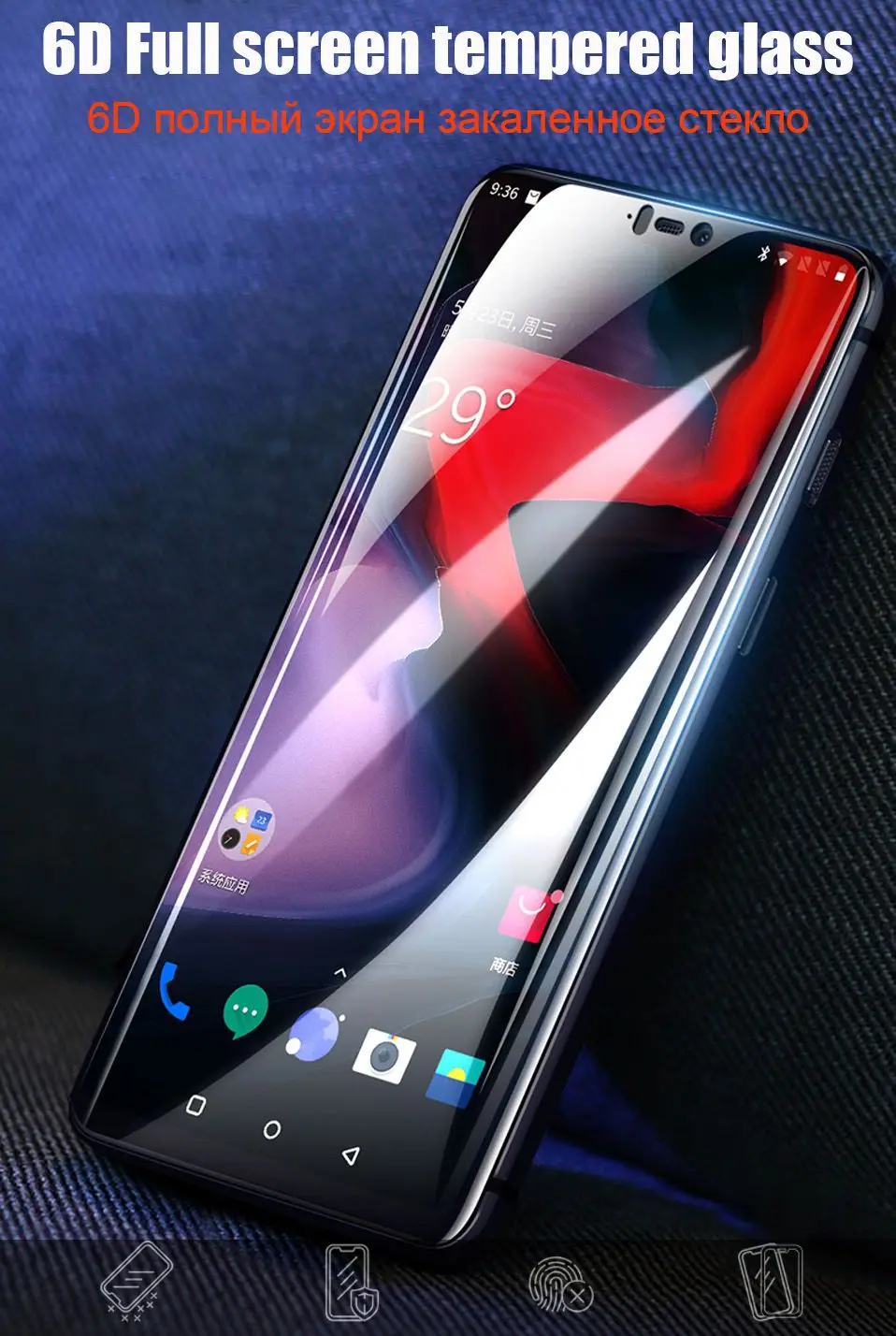 6D закаленное стекло для One Plus Oneplus 7T Pro 1+ 7T чехол Oneplus6t Oneplus7 стекло для Oneplus 7 pro 6t 5t 6 5 Защита экрана