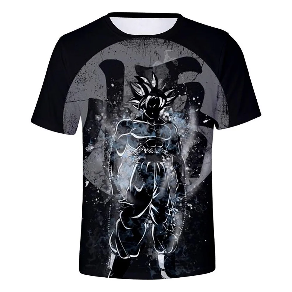 Dragon Ball Shirts Mens Summer Fashion 3D Print Super Saiyajin Son Goku