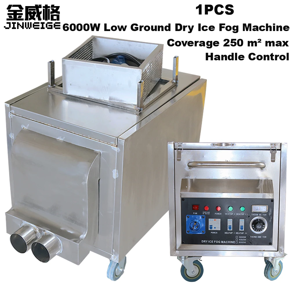 

Free Shipping High Power 6000W Hand Control Ground Low Fog Water Dry Ice Smoke Machine For Stage Wedding Party