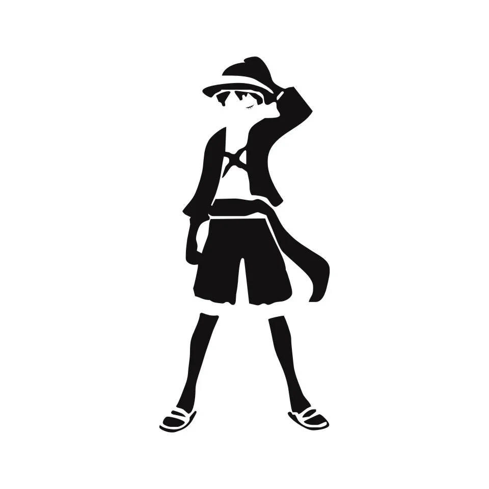 Cunymagos One Piece Luffy Anime Stickers Decor Vinyl Decals Car Styling Fashion Auto Motorcycle Car Decoration Sticker 7 (3)