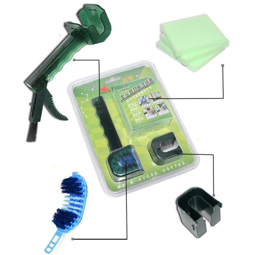 

Bicycle Chain Wash Cleaner MTB Road Bike Chain Protector Set Washer Scrubber Brushes Cycling Multifunctional Wash Tools