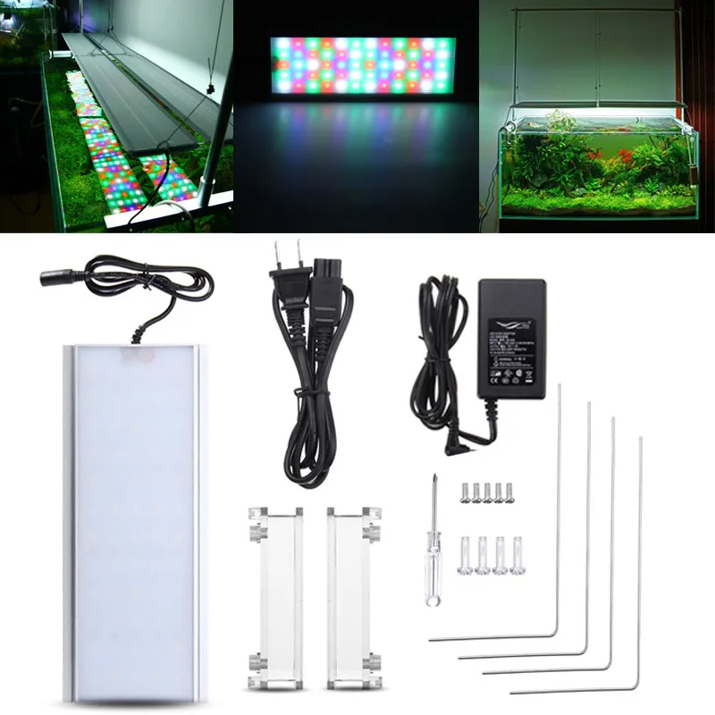 

Chihiros RGB Aquarium Fish Tank Plant Light Lamp 60LED 110V-220V Multicolor Plant lights for 30-80cm Fish Tank Light