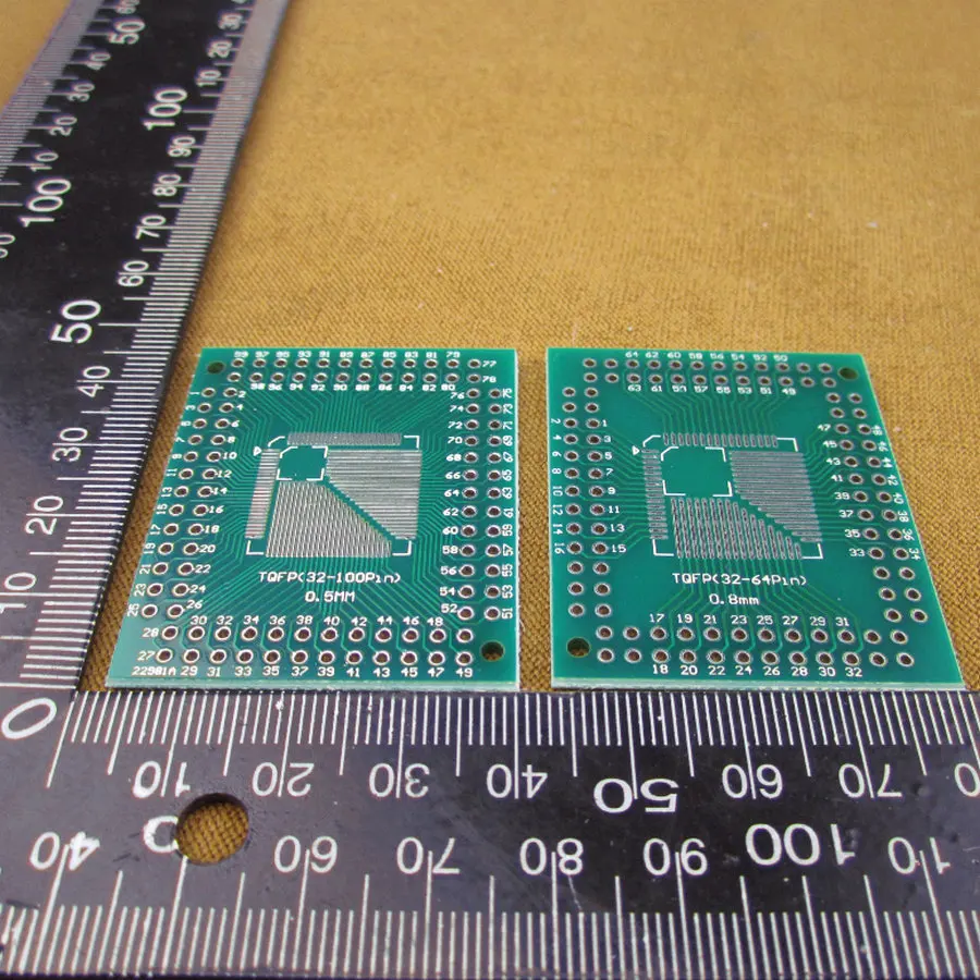 5 шт./лот QFP fqfp TQFP 32 44 64 80 100 LQFP SMD DIP-переключатель 0.5/0.8 мм адаптер пластины |