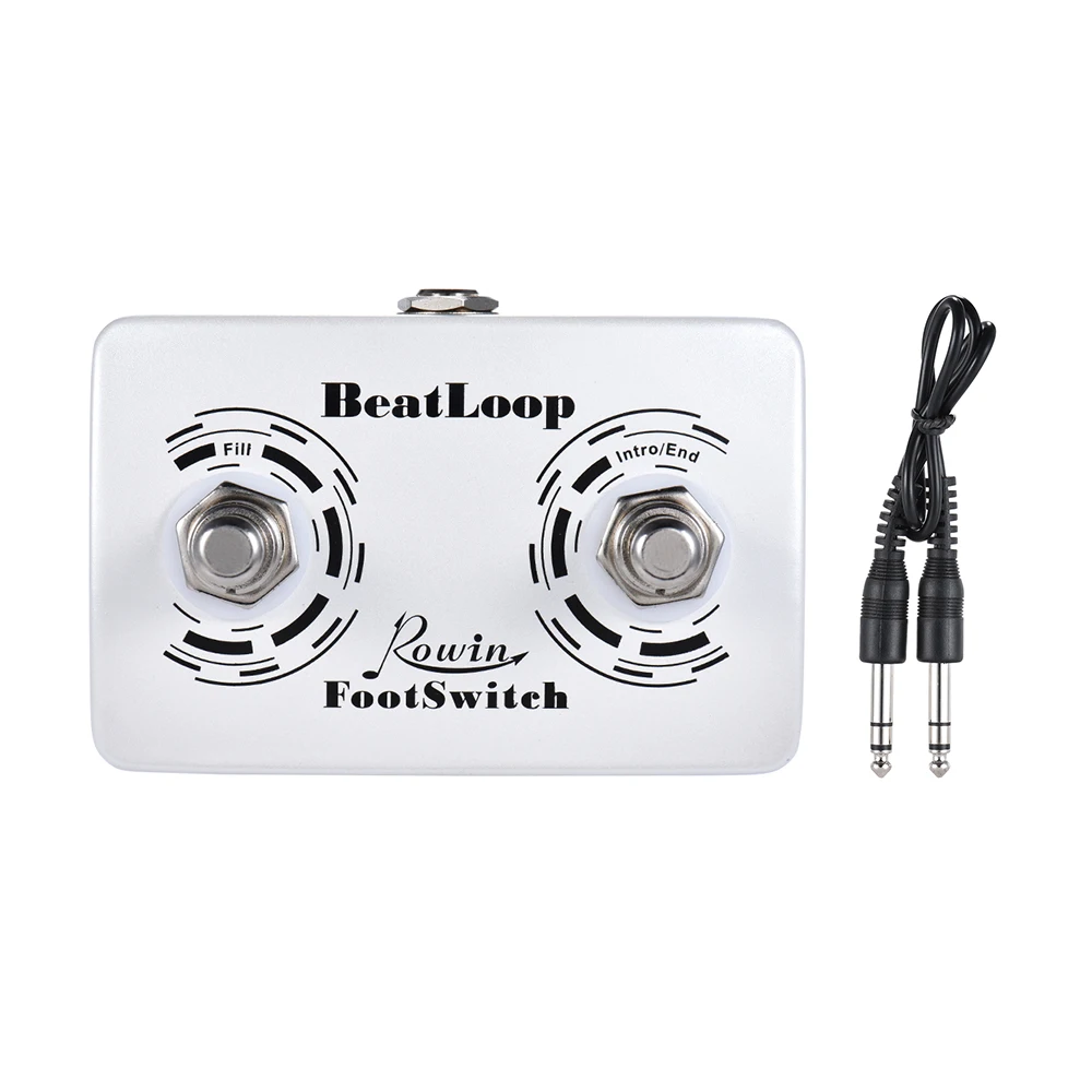 Rowin BeatLoop, двойной ножной переключатель, педаль для гитары, педаль для Rowin BEAT, петля для записи, педаль эффектов с кабелем 6,35 мм