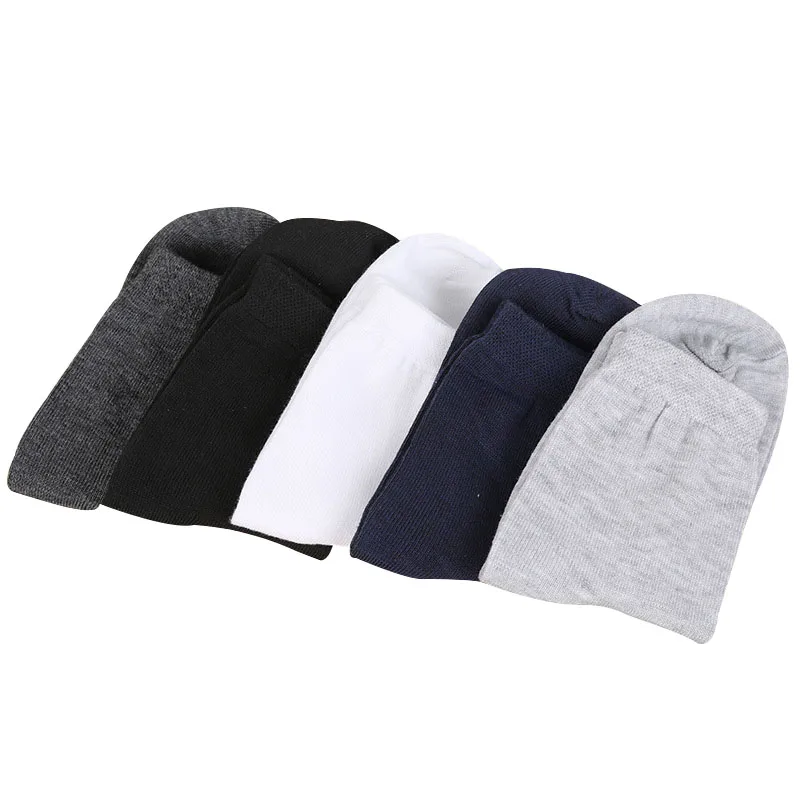 5 Pairs Men Casual Short Sock Mature Business Formal Classic Black Cotton Socks Summer Spring Breathable Deodorant Male Meias | Мужская