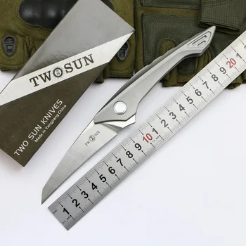 

LOVOCOO TW78 M390 blade Flipper ball brearing folding knife titanium camping hunting Pocket knives outdoor Survival EDC Tools