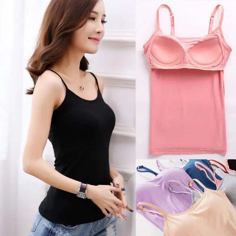 

Women Wire free chest pad comfortable sport bra vest ladies small camisole bottoming shirt large size sports vest