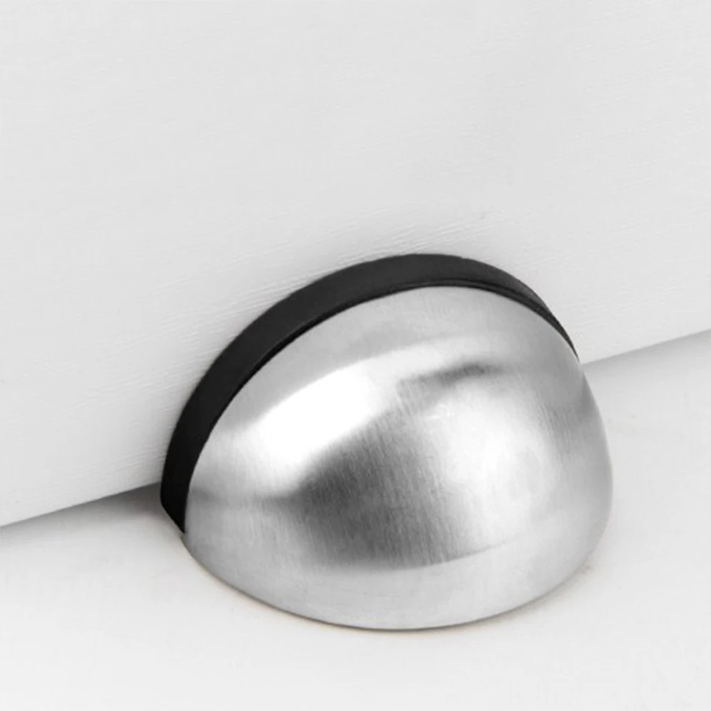 

Hotel Stainless Steel Protective Punch Free Dual Usage Floor Mounted Restaurant, Anti Collision Door Stopper Home Baby Safety