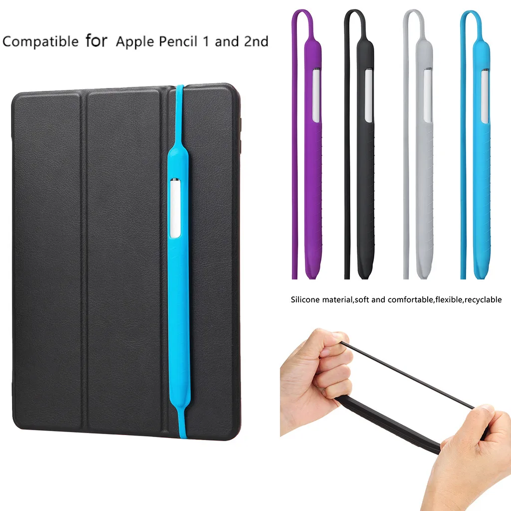 BINMER 1 шт Мягкий силиконовый чехол для Apple Pencil Touch Pen Стилус нескользящий защитный |
