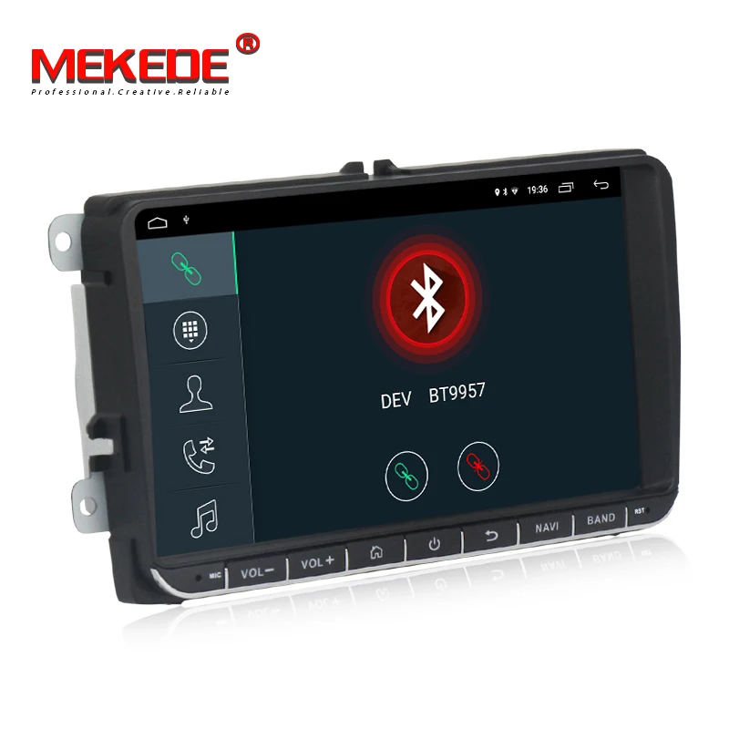 MEKEDE Android 9,1 2+ 32G автомобильный мультимедийный плеер для Volkswagen Golf/Polo/Tiguan/Passat/b7/b6/SEAT/leon/Skoda/Octavia радио gps